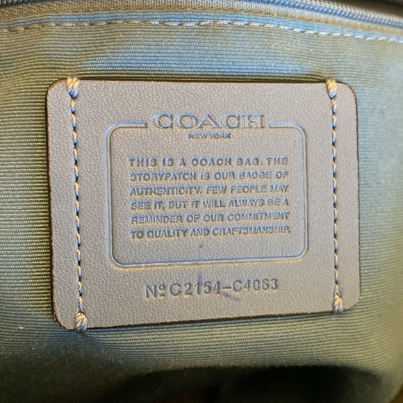 Coach Embossed horse and carriage tote - Picture 7 of 13